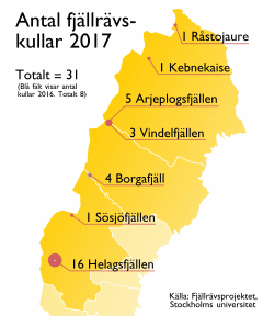 Karta över årets kullar 2017